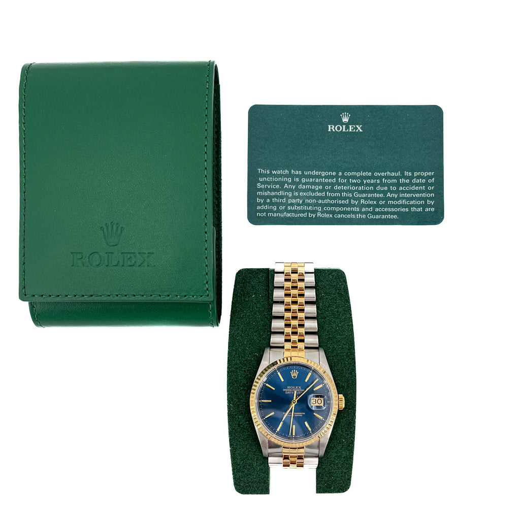 Datejust Steel and Gold Blue 36mm