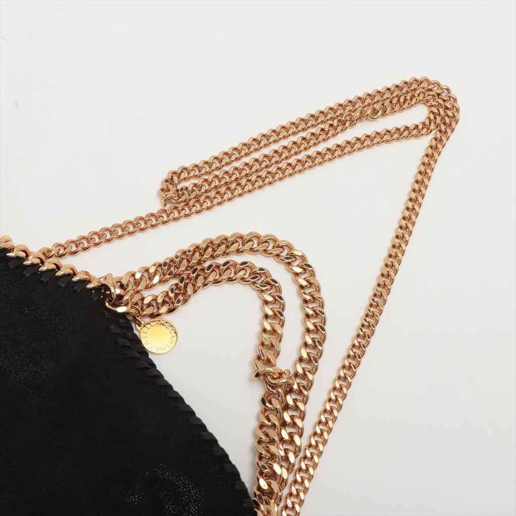 Falabella Mini Vegan Fabric Black Bag