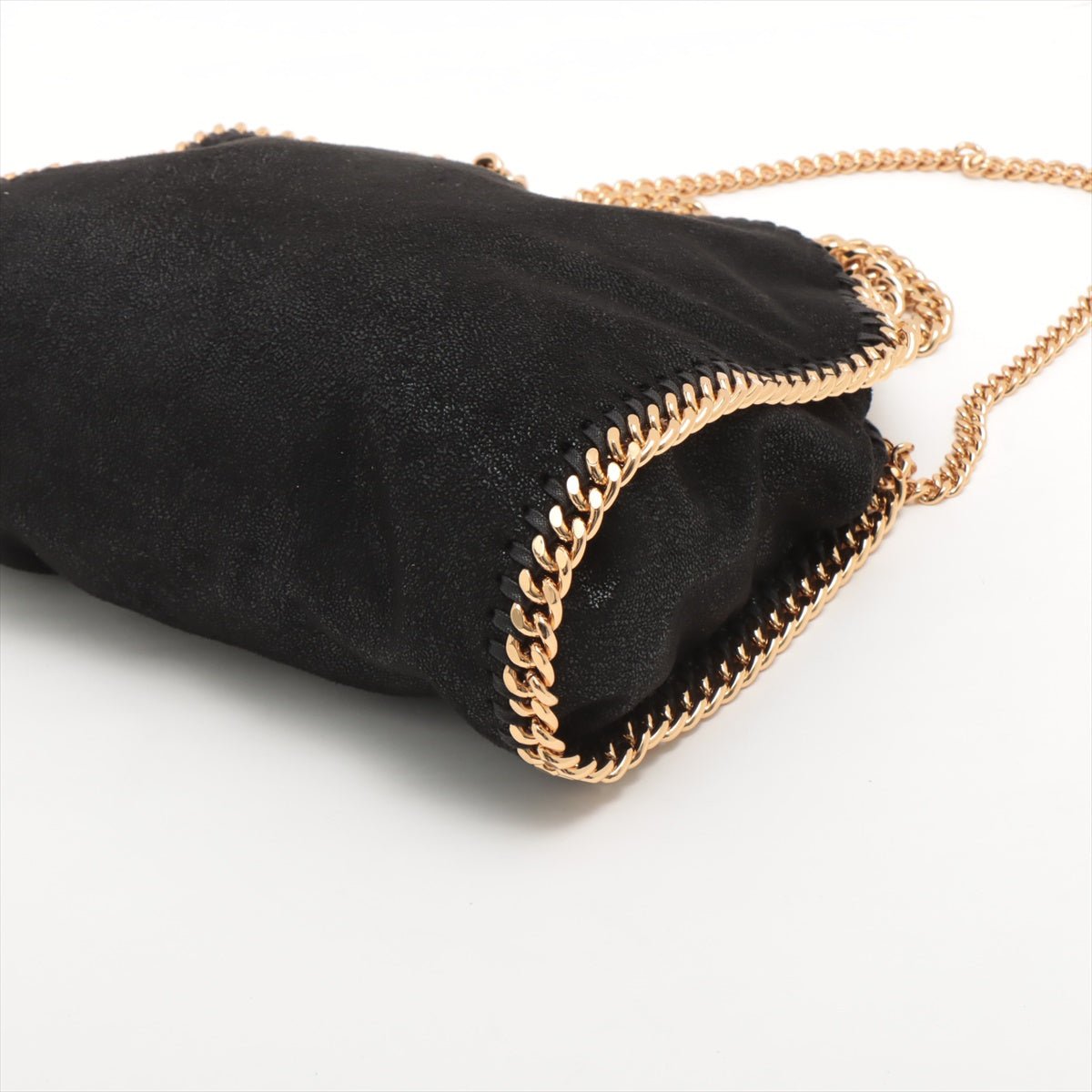 Falabella Mini Vegan Fabric Black Bag