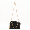 Falabella Mini Vegan Fabric Black Bag