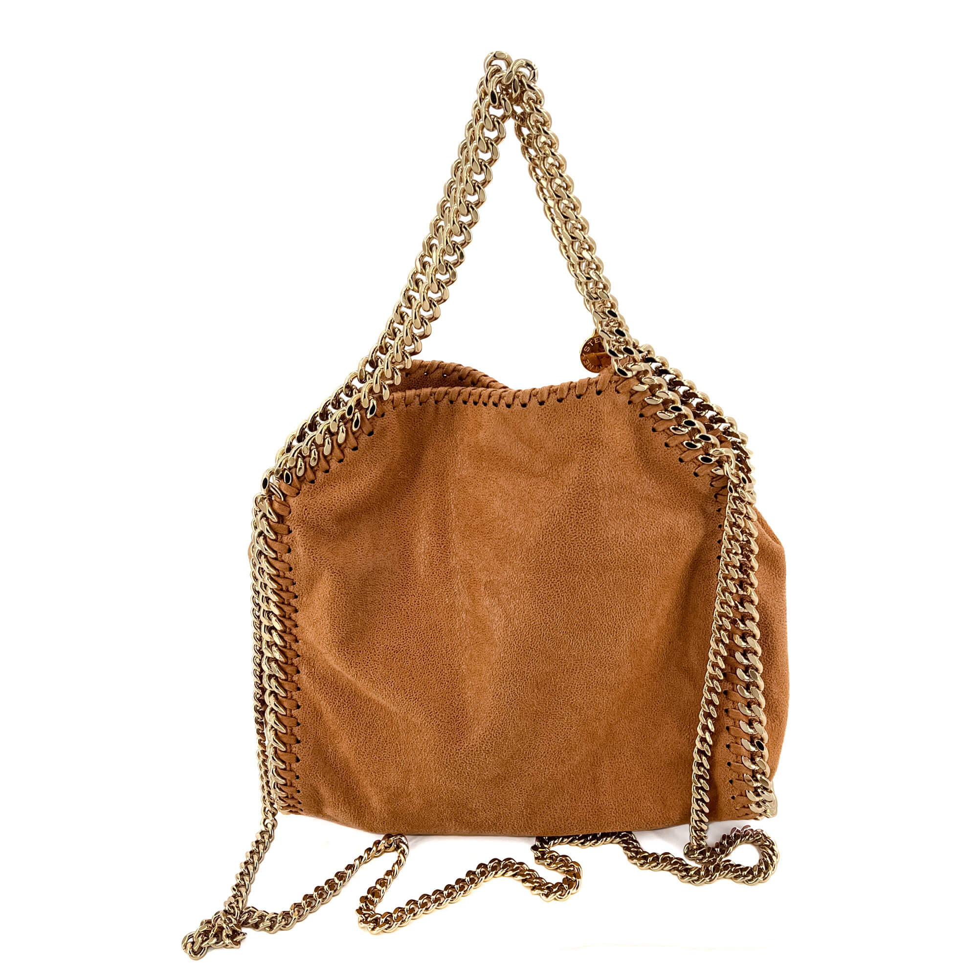 Falabella Mini Vegan Fabric Brown Bag