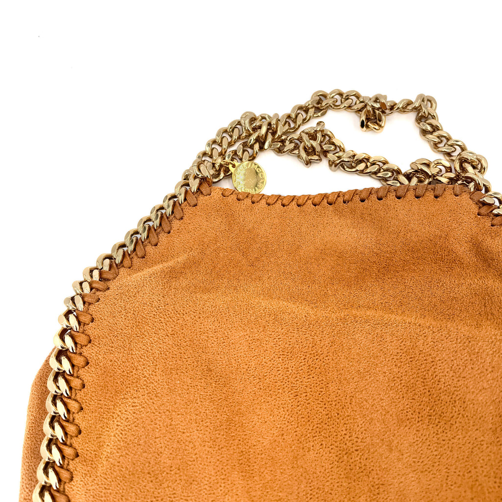 Falabella Mini Vegan Fabric Brown Bag
