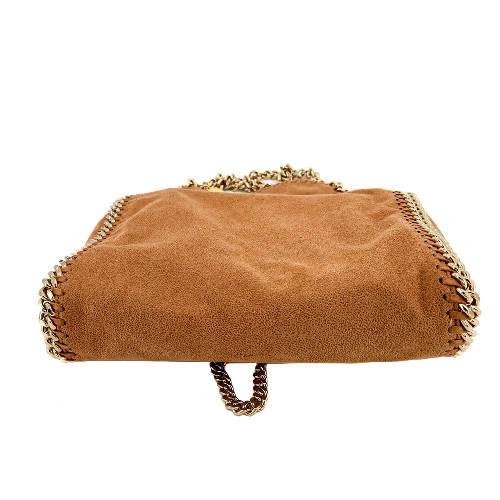 Falabella Mini Vegan Fabric Brown Bag