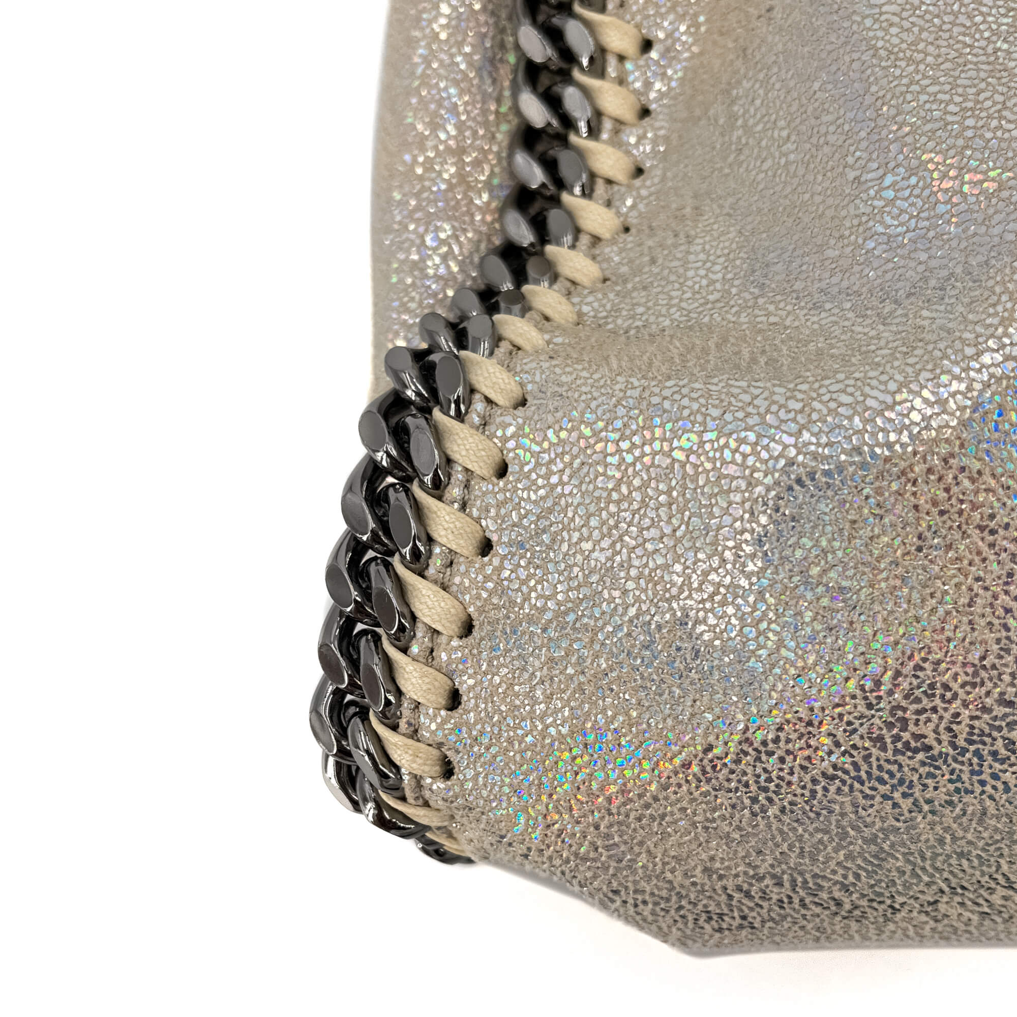 Falabella Mini Vegan Fabric Perled Glitter Bag