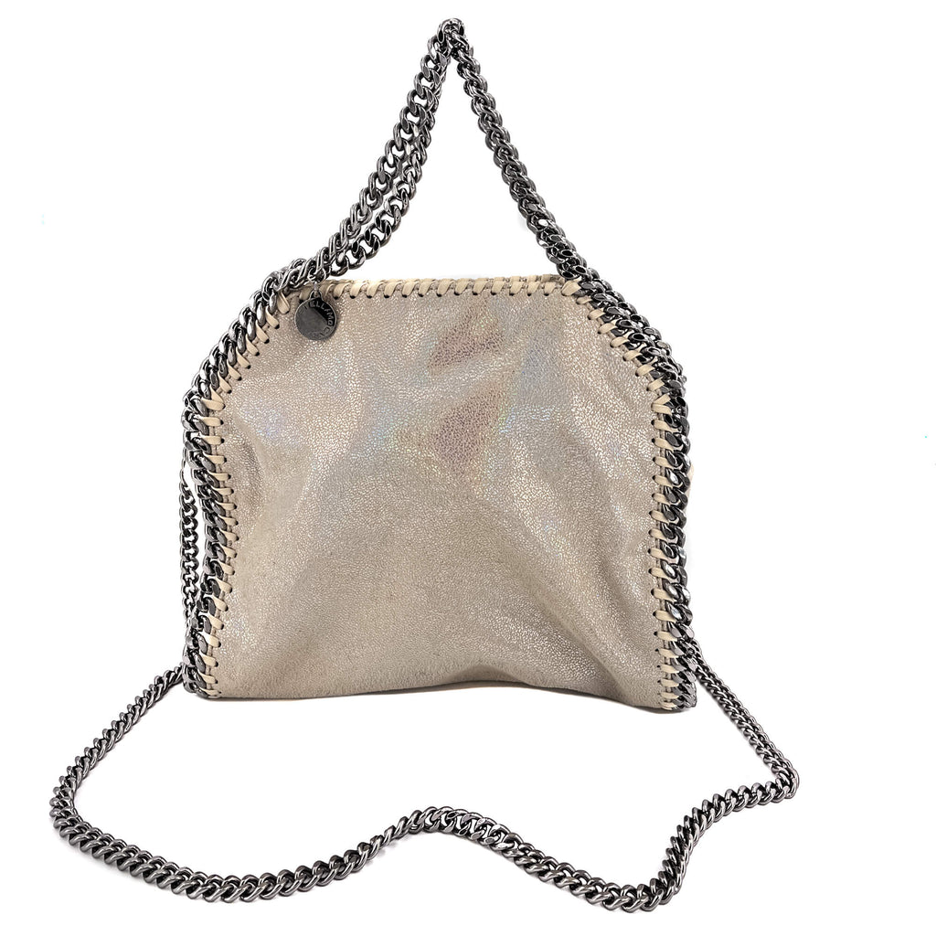 Falabella Mini Vegan Fabric Perled Glitter Bag