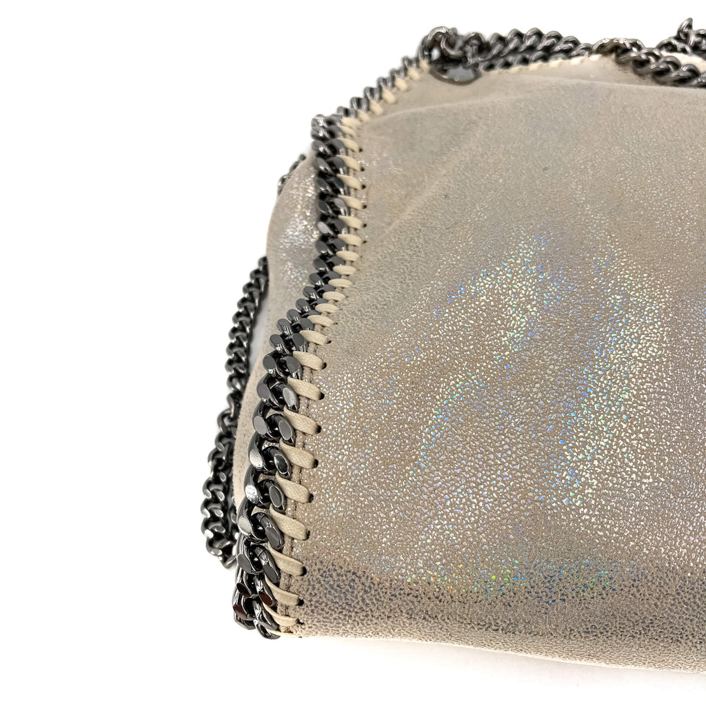 Falabella Mini Vegan Fabric Perled Glitter Bag