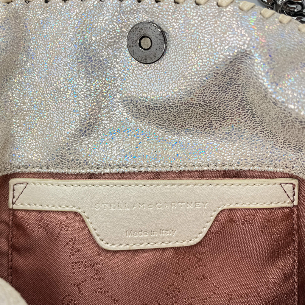 Falabella Mini Vegan Fabric Perled Glitter Bag