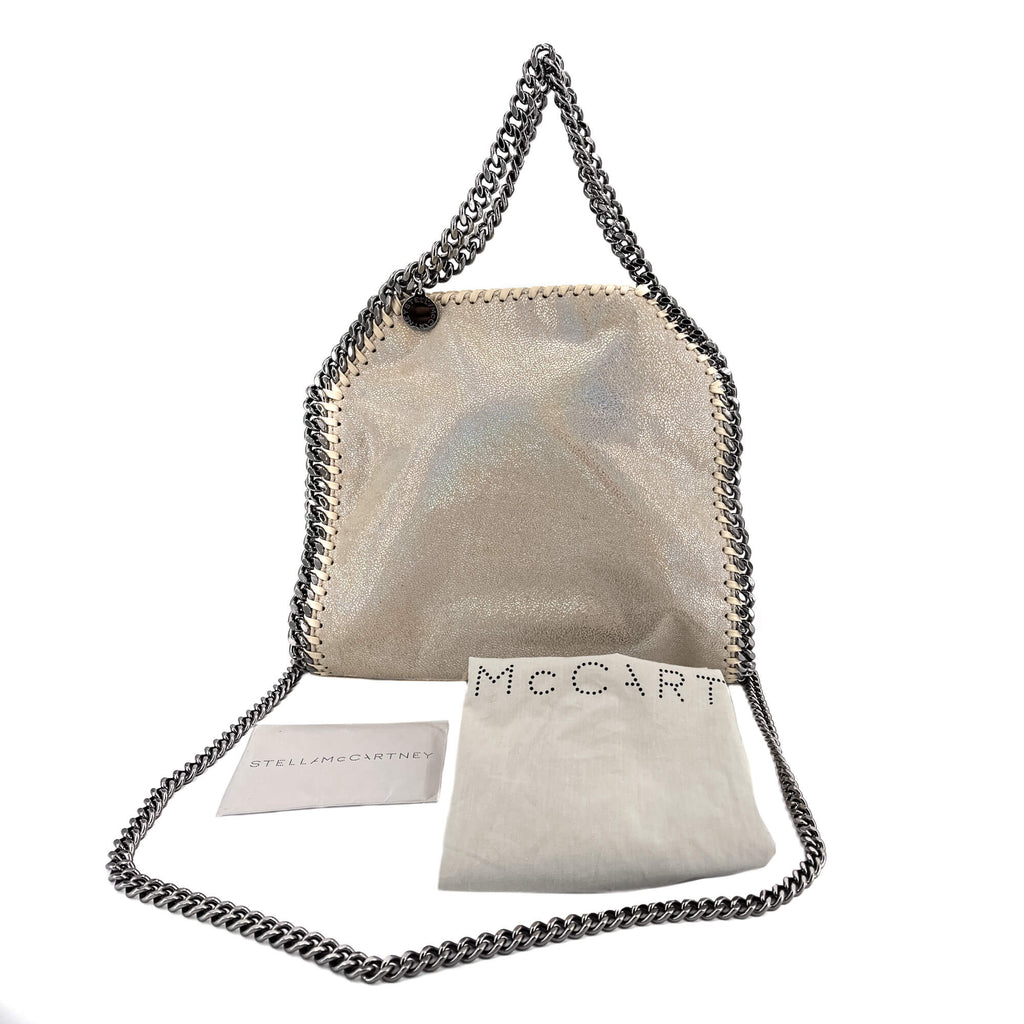 Falabella Mini Vegan Fabric Perled Glitter Bag