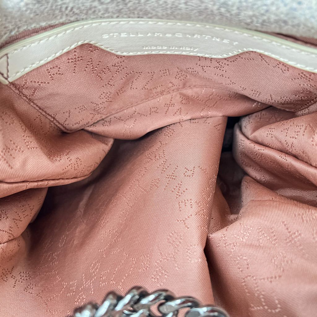 Falabella Mini Vegan Fabric Perled Glitter Bag