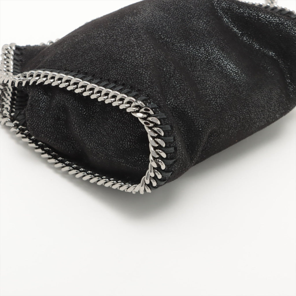 Falabella Tiny Vegan Fabric Black Bag