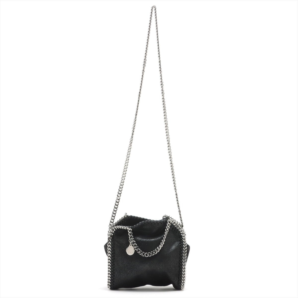 Falabella Tiny Vegan Fabric Black Bag