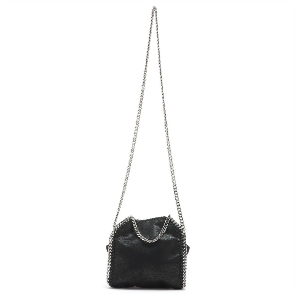 Falabella Tiny Vegan Fabric Black Bag