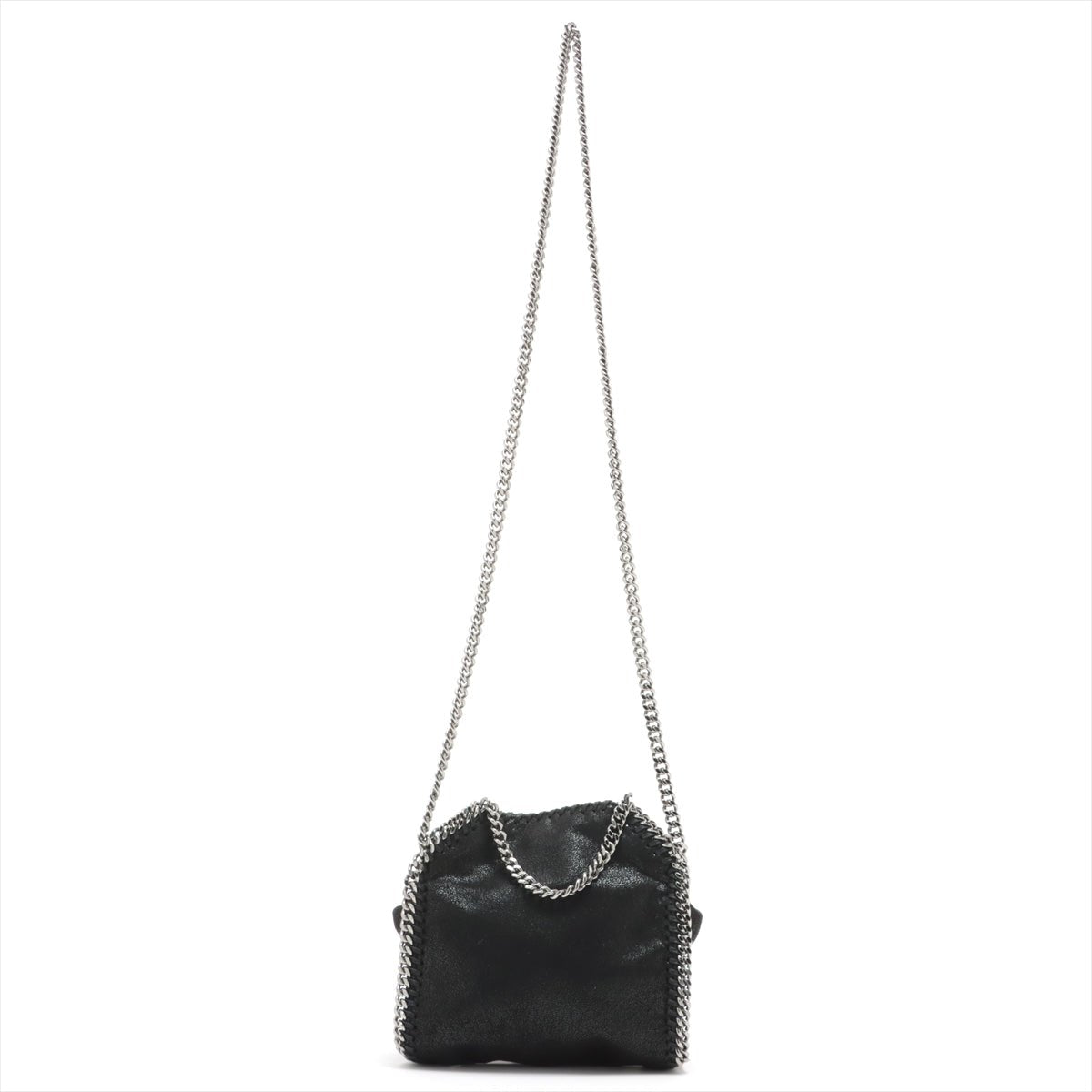 Falabella Tiny Vegan Fabric Black Bag