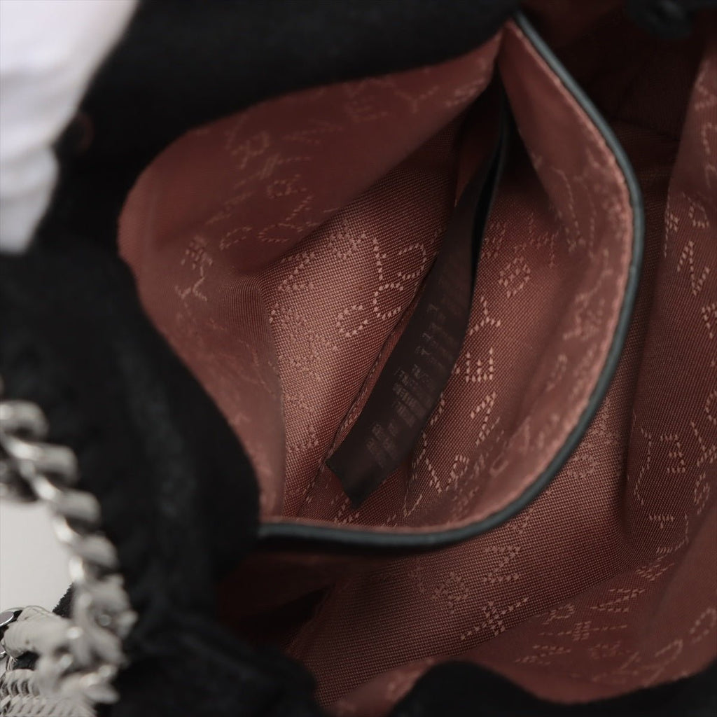Falabella Tiny Vegan Fabric Black Bag