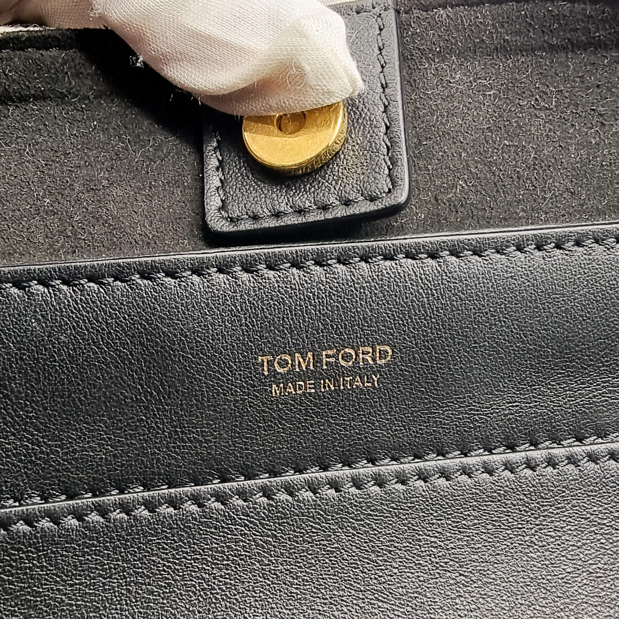 Tom Ford T Tote Canvas and Leather Beige