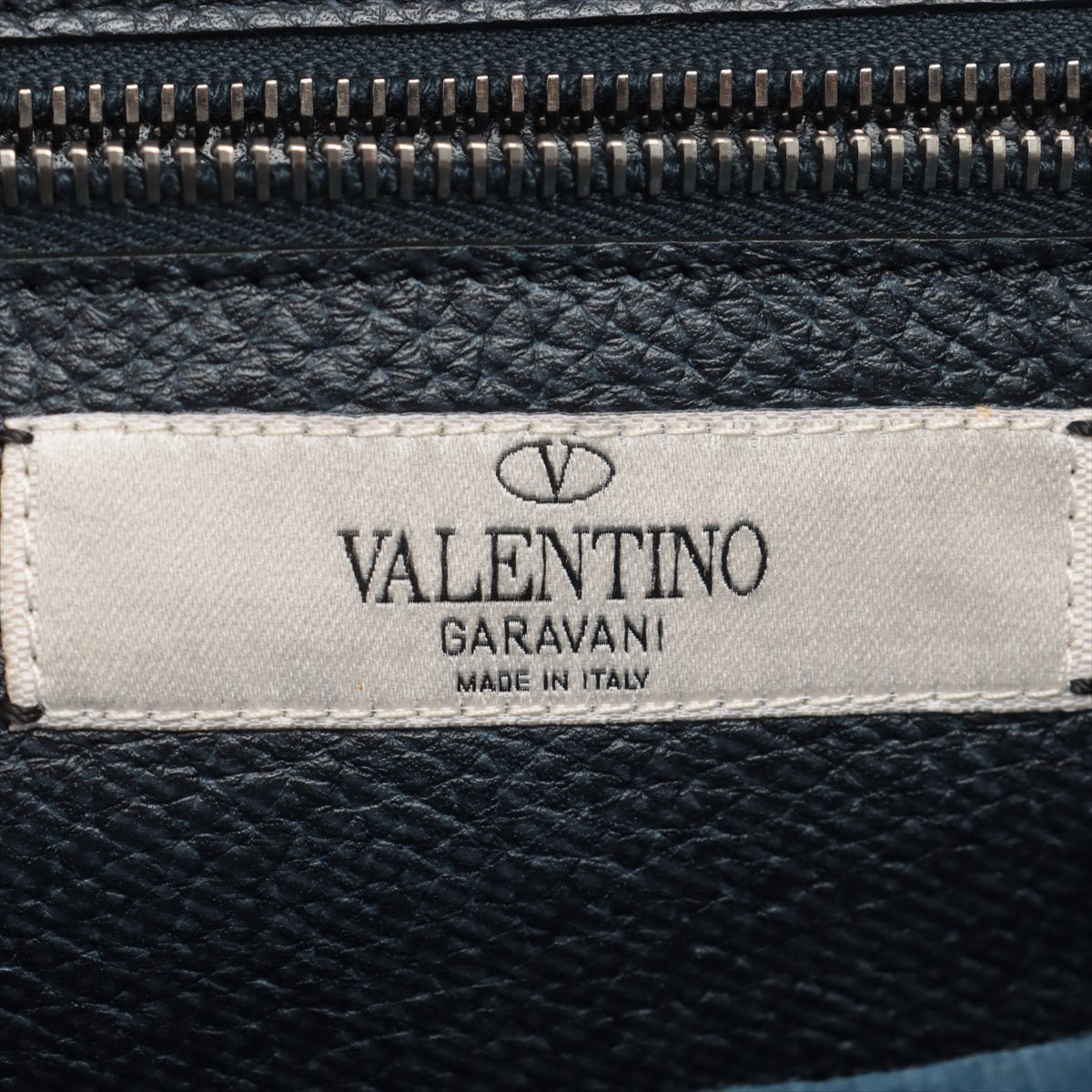Rockstud 2-Way Denim & Leather Blue Tote
