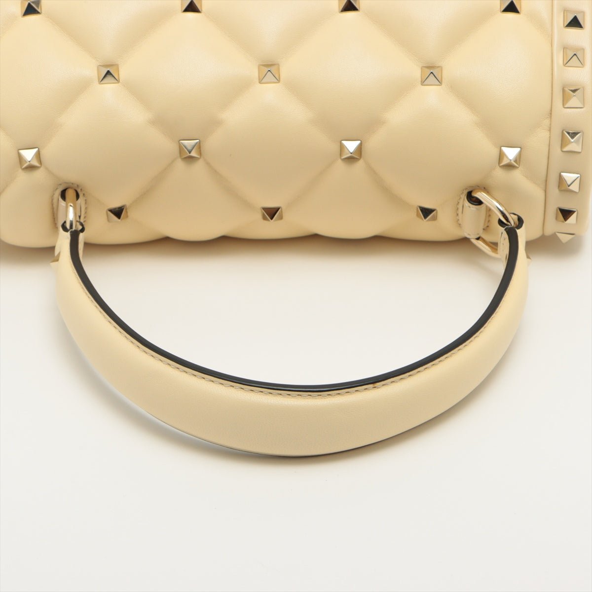 Rockstud Beige Leather 2-way