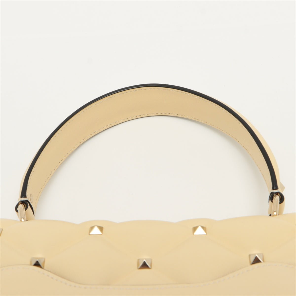Rockstud Beige Leather 2-way