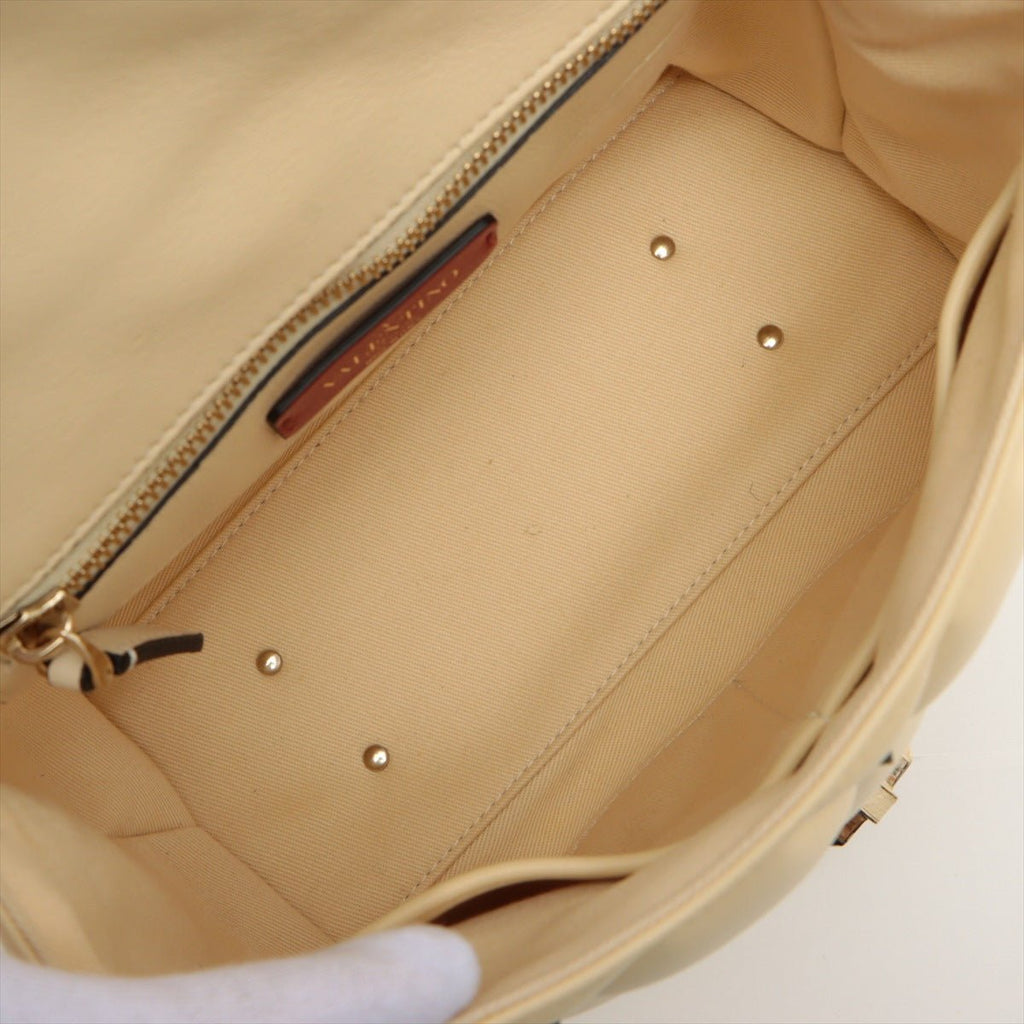 Rockstud Beige Leather 2-way