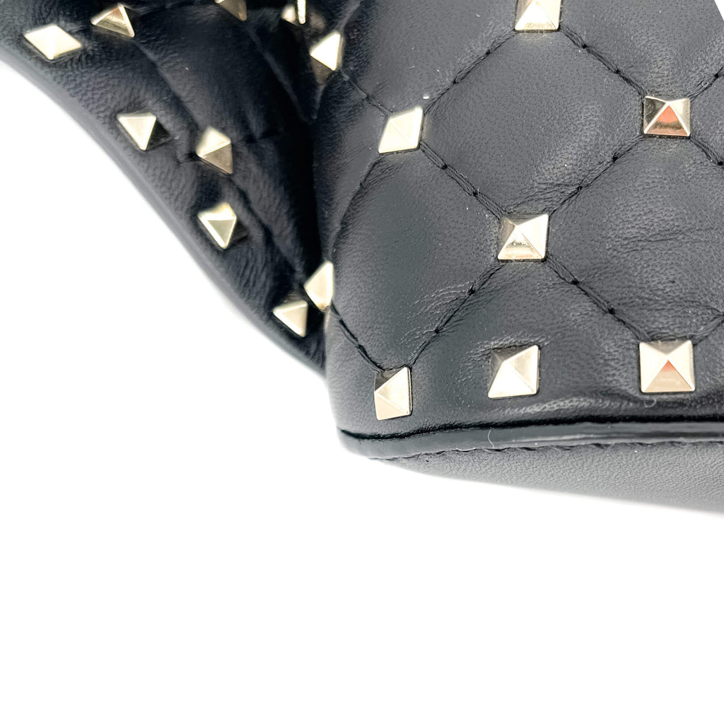 Rockstud Leather Black Beltbag