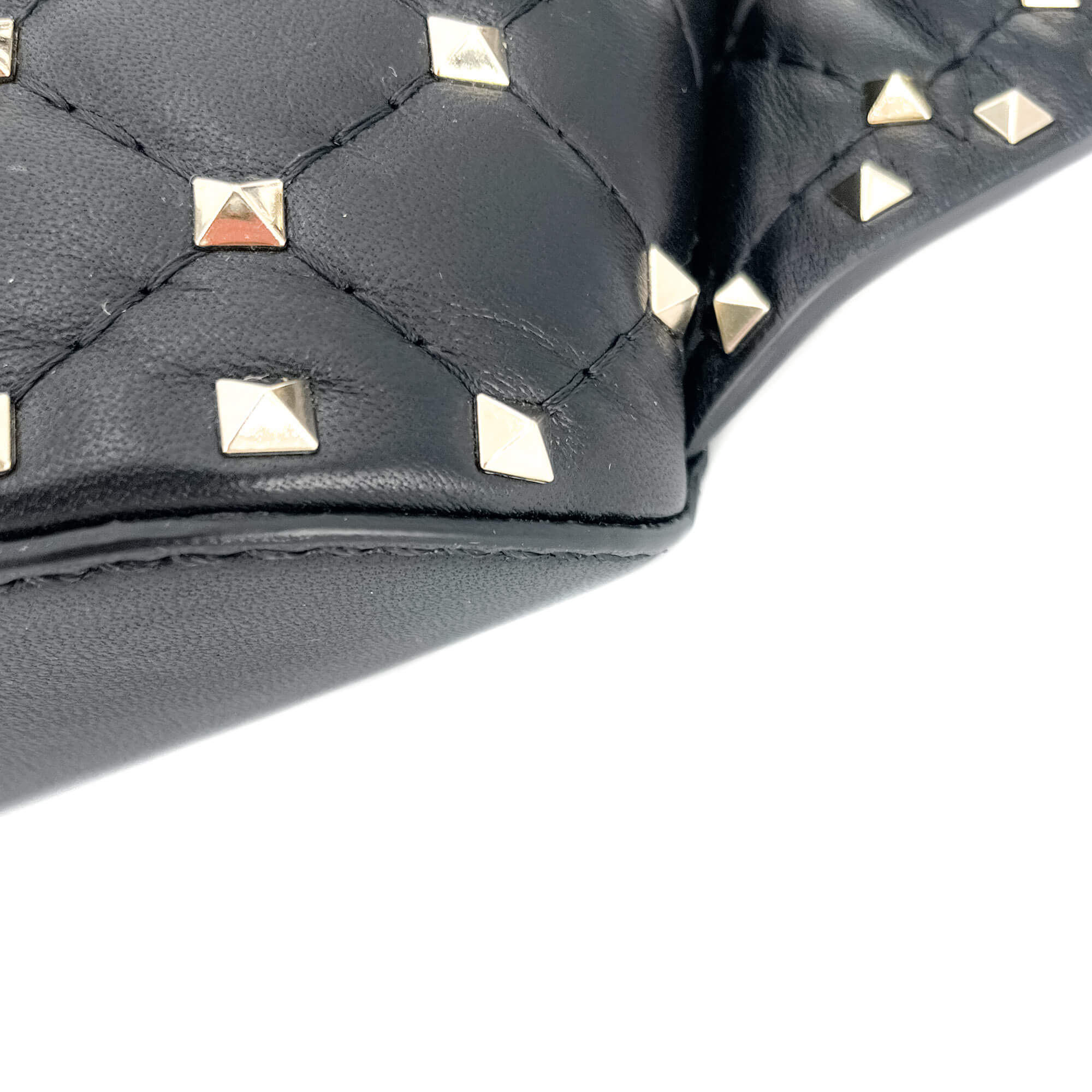 Rockstud Leather Black Beltbag