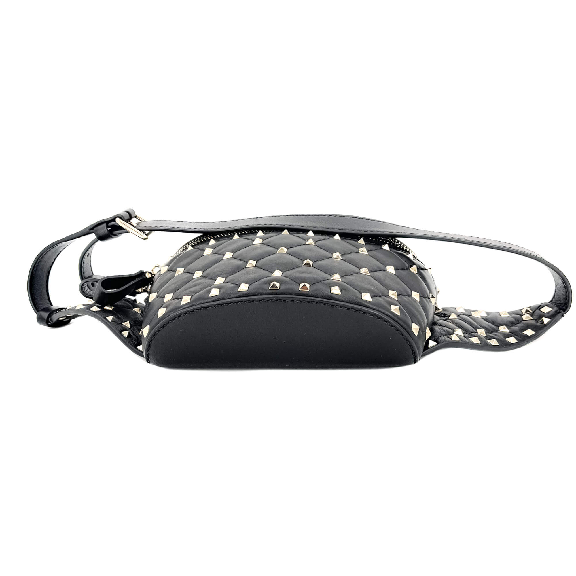 Rockstud Leather Black Beltbag