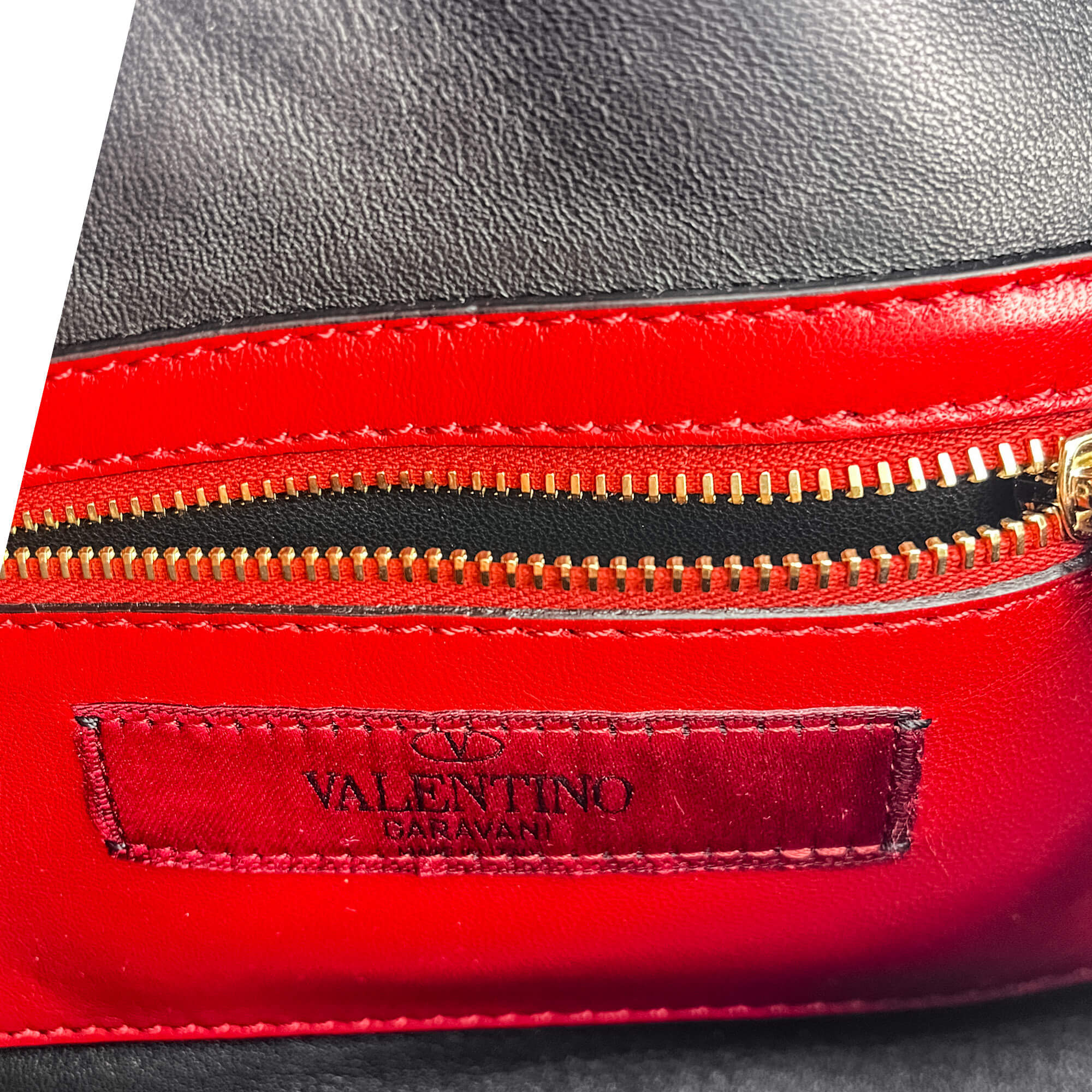 Rockstud Leather Black Beltbag