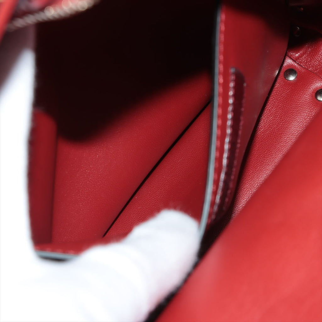 Rockstud Mini Backpack in Red Patent Leather