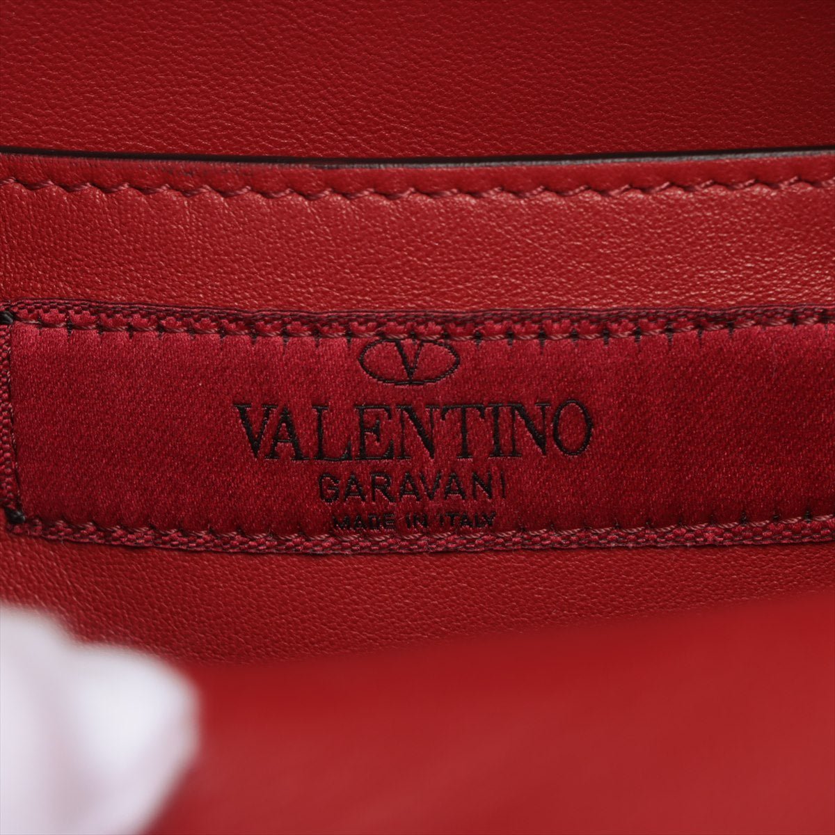 Rockstud Mini Backpack in Red Patent Leather
