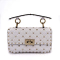 Small Rockstud Spike Nappa Leather 2way White