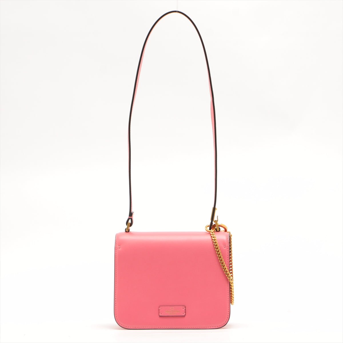 Small VSling Pink Grainy Calfskin Leather