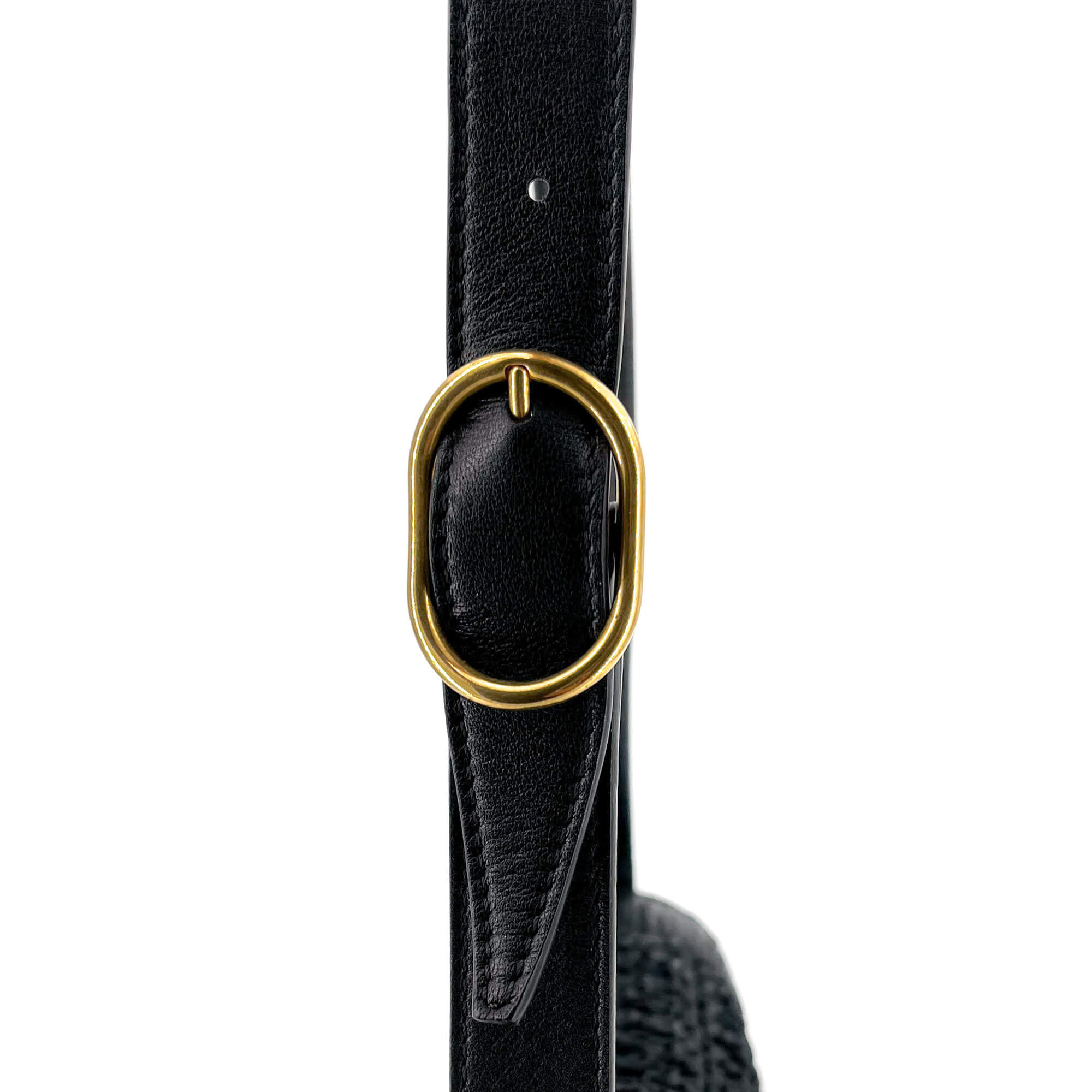 Supervee Black Raffia Shoulder Bag