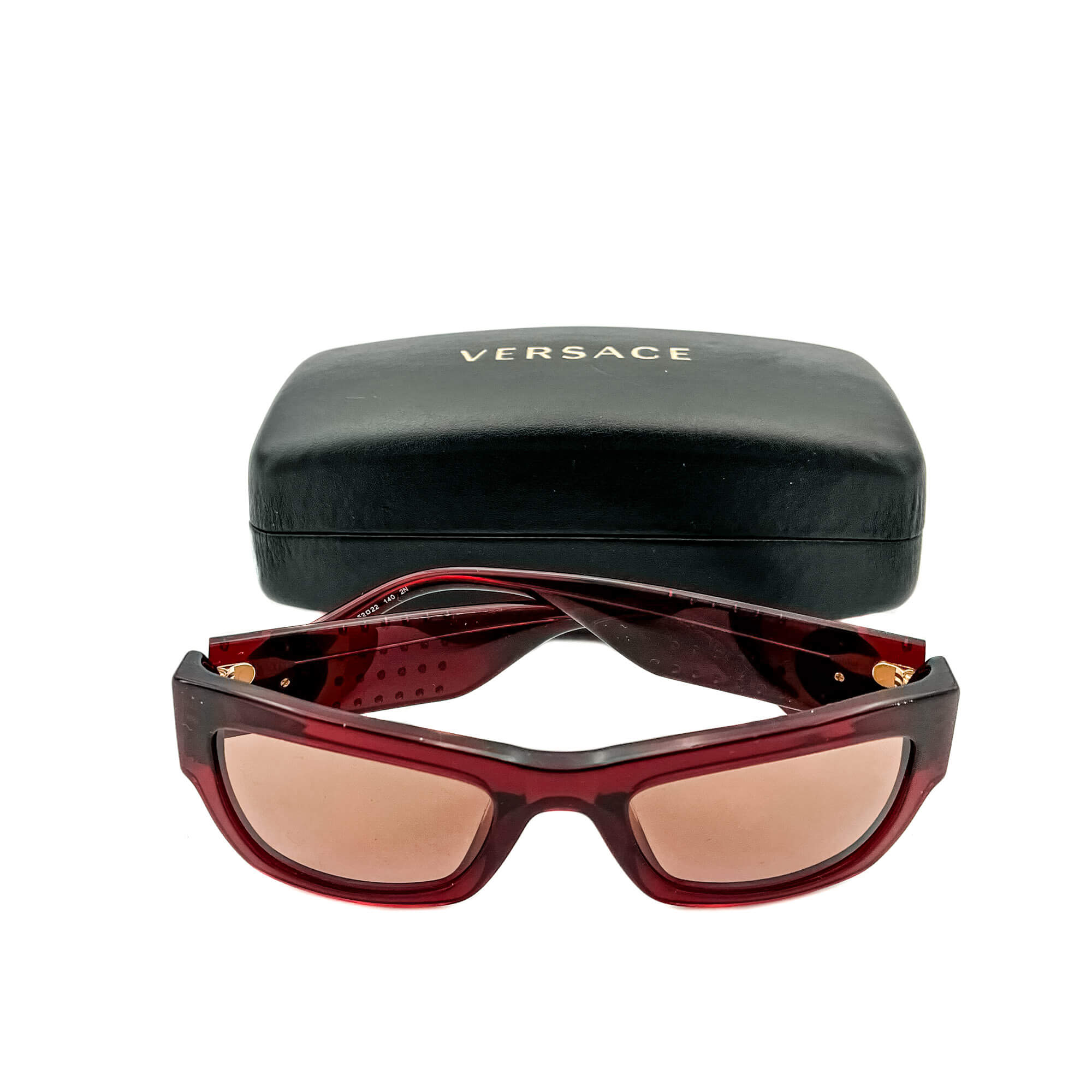 Havana Transparent Red Sunglasses