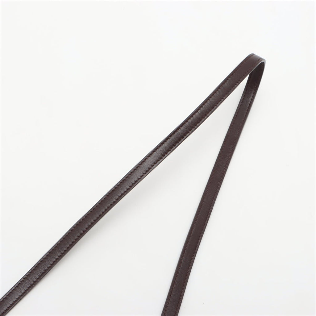 Cassandra Mini Tweed and Leather 2-Way Bag Brown