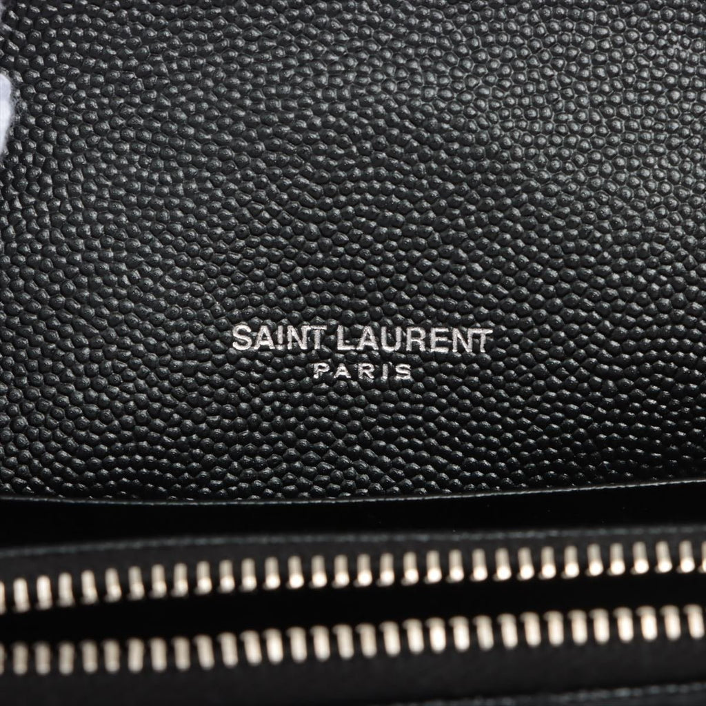 Cassandre Envelope Chain Leather Black Wallet on Chain