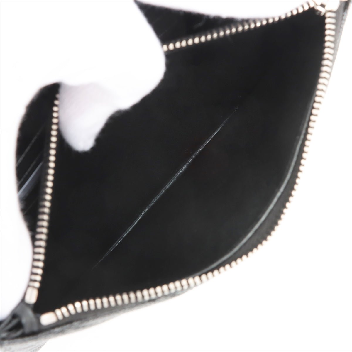 Cassandre Envelope Chain Leather Black Wallet on Chain