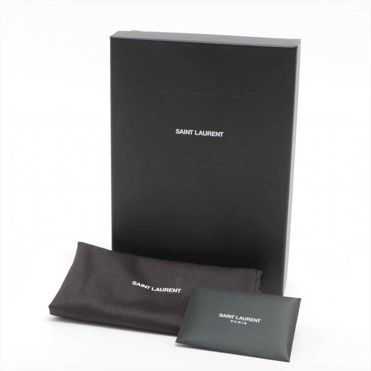 Cassandre Envelope Chain Leather Black Wallet on Chain