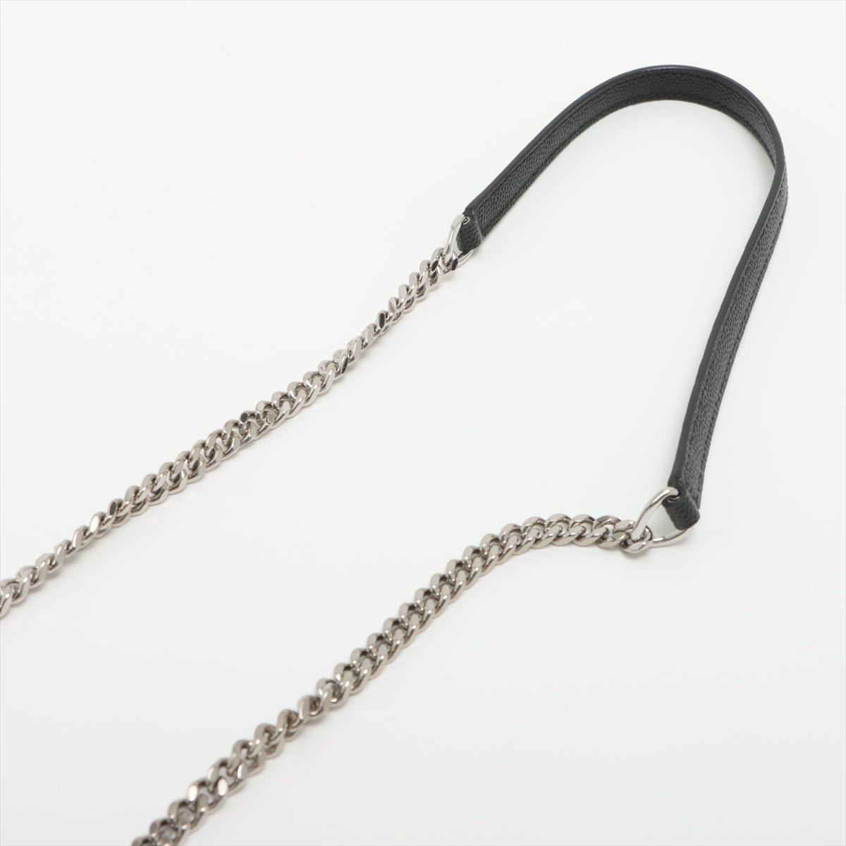 Cassandre Envelope Chain Leather Black Wallet on Chain