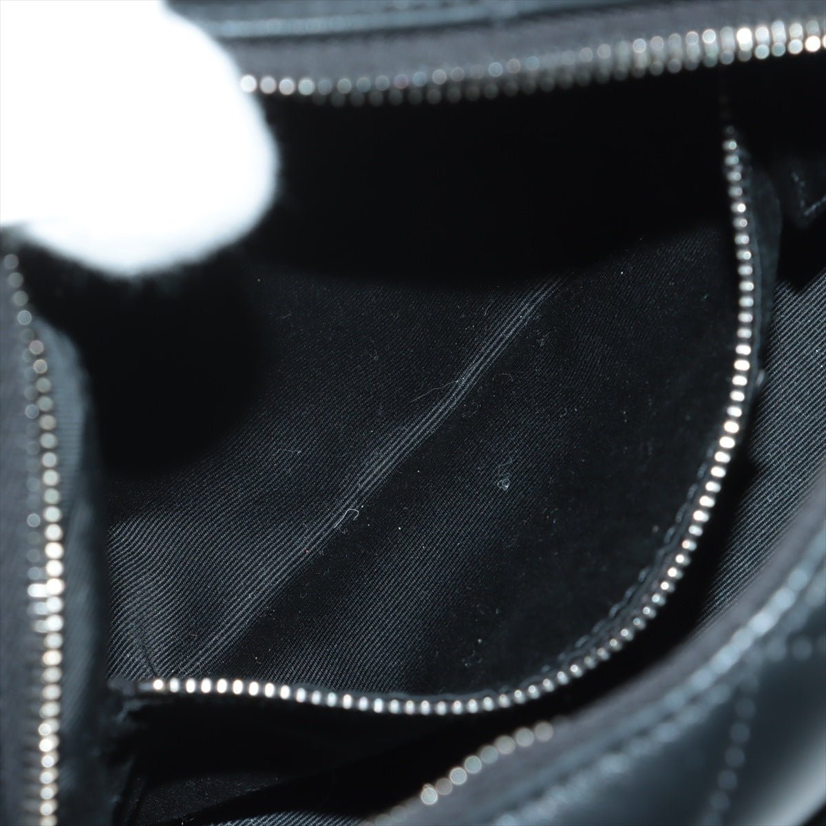 Chain Leather Black Bowler Bag