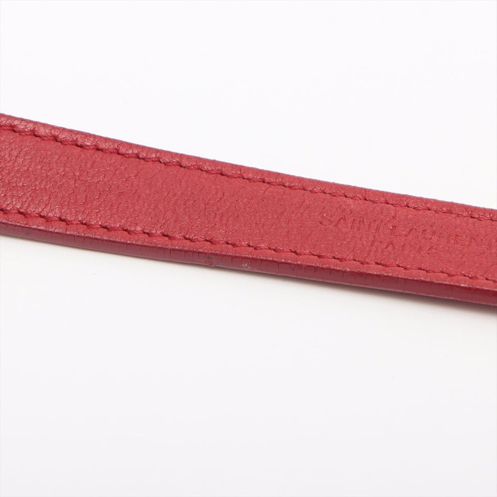 Envelope Leather Red Chain Shoulder Bag