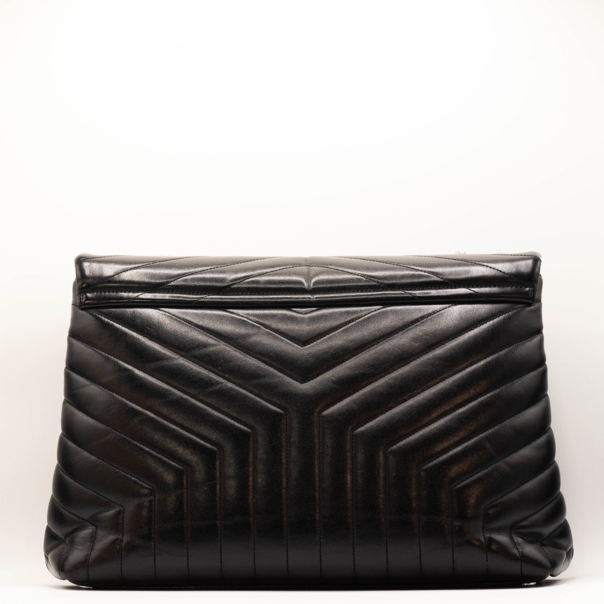 Loulou Large Black Leather