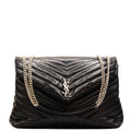 Loulou Large Black Leather
