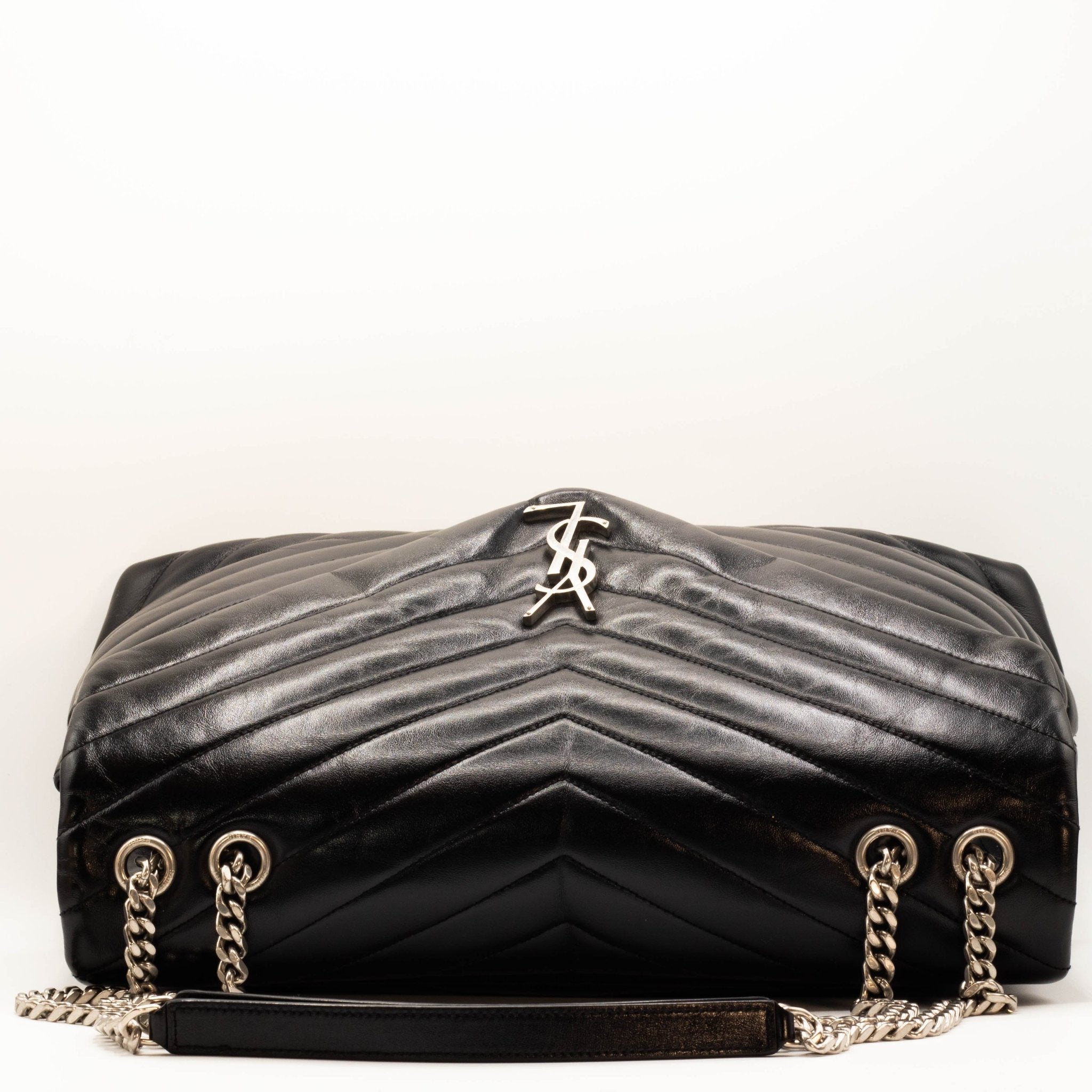 Loulou Large Black Leather