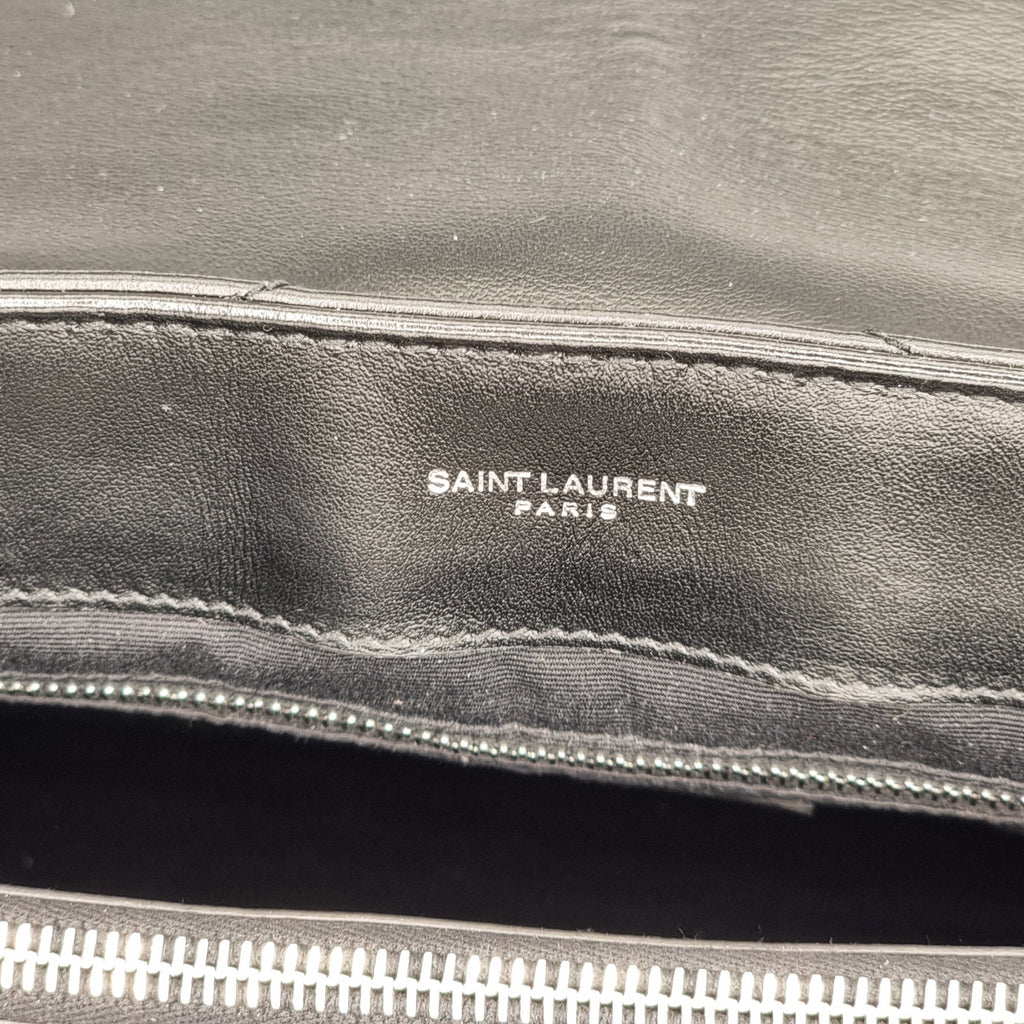 Loulou Large Black Leather