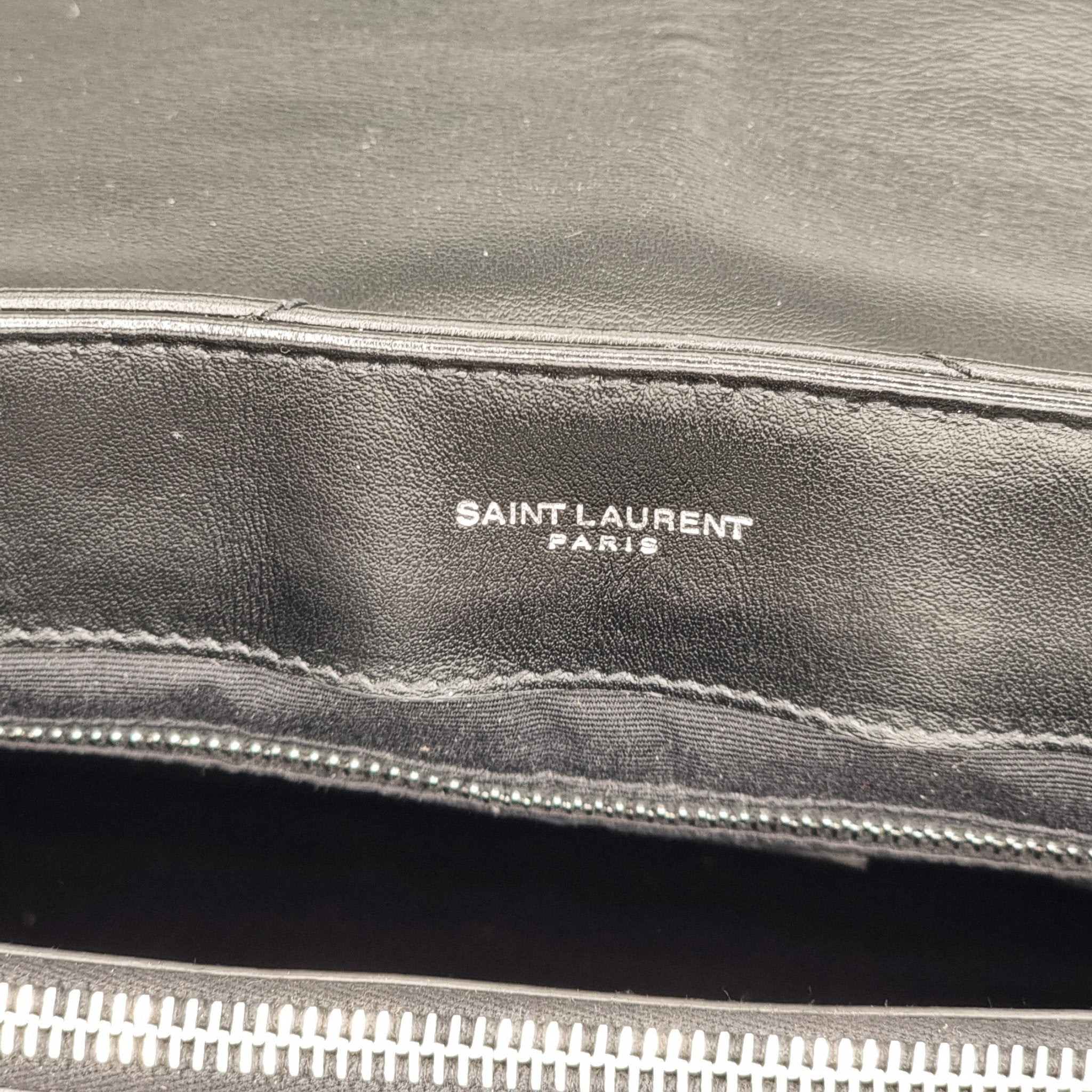 Loulou Large Black Leather