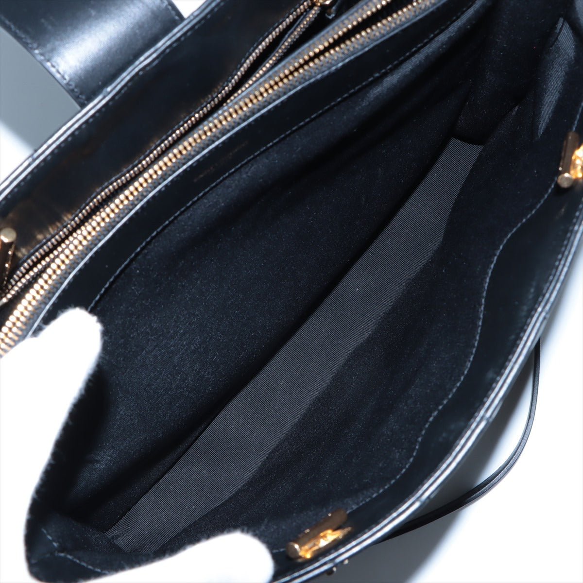 Loulou Large Black Leather Tote