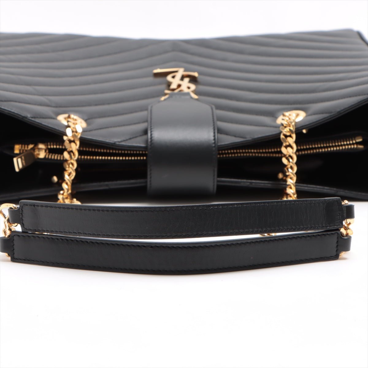 Loulou Large Black Leather Tote