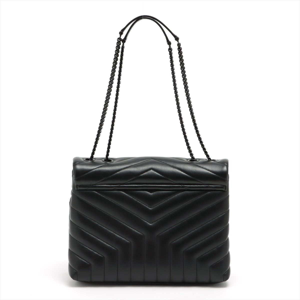 Loulou Medium Quilted "Y" Leather Black Bag