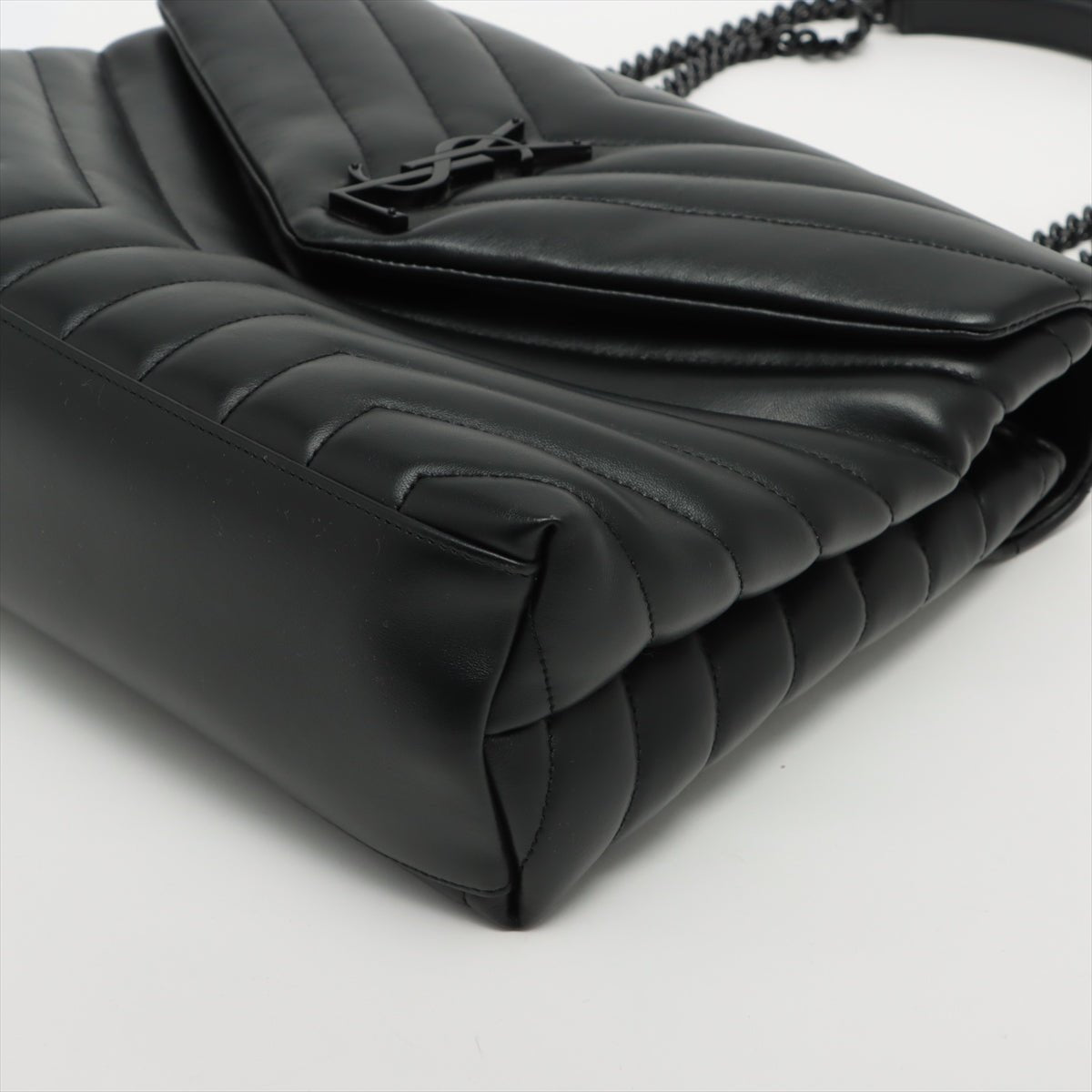 Loulou Medium Quilted "Y" Leather Black Bag