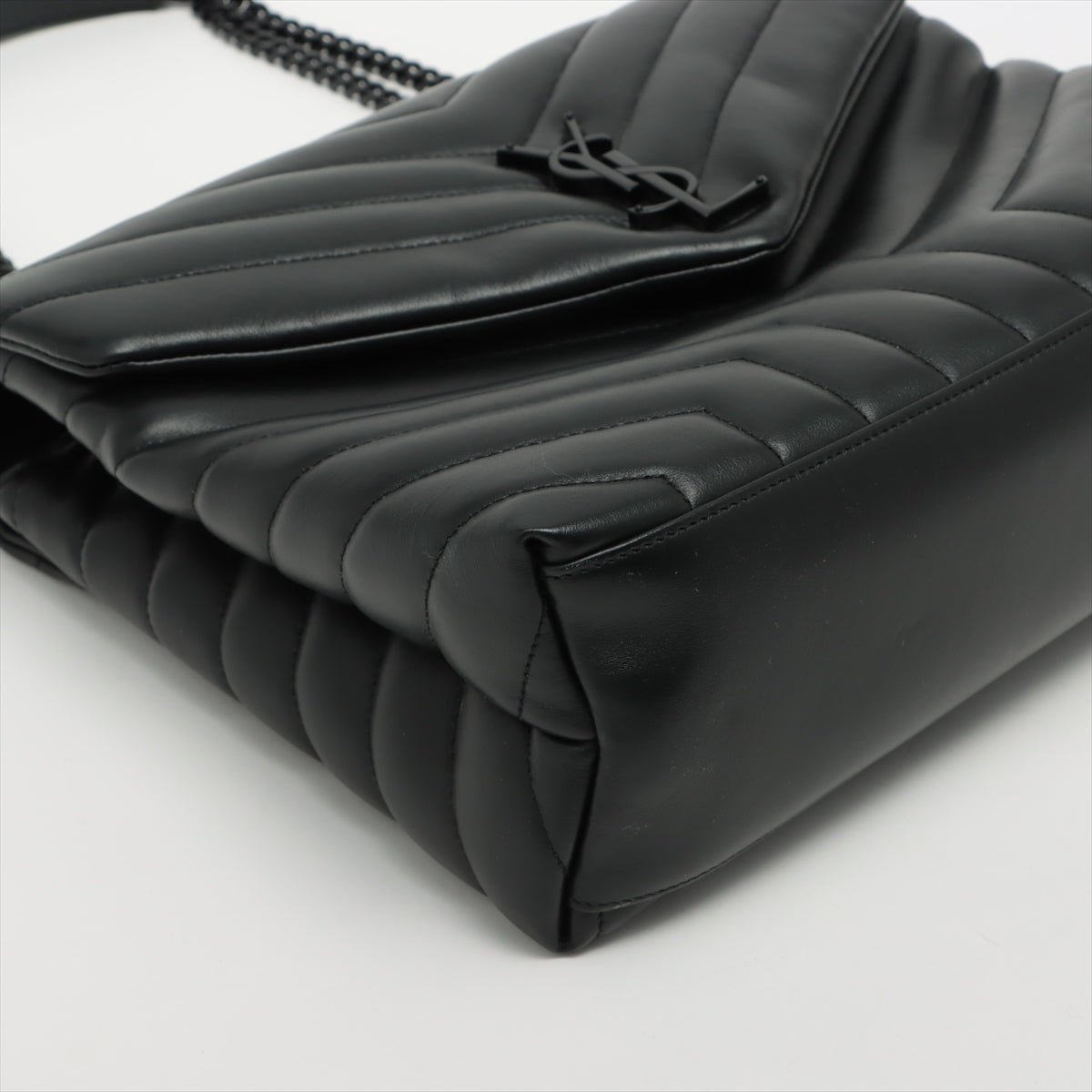 Loulou Medium Quilted "Y" Leather Black Bag